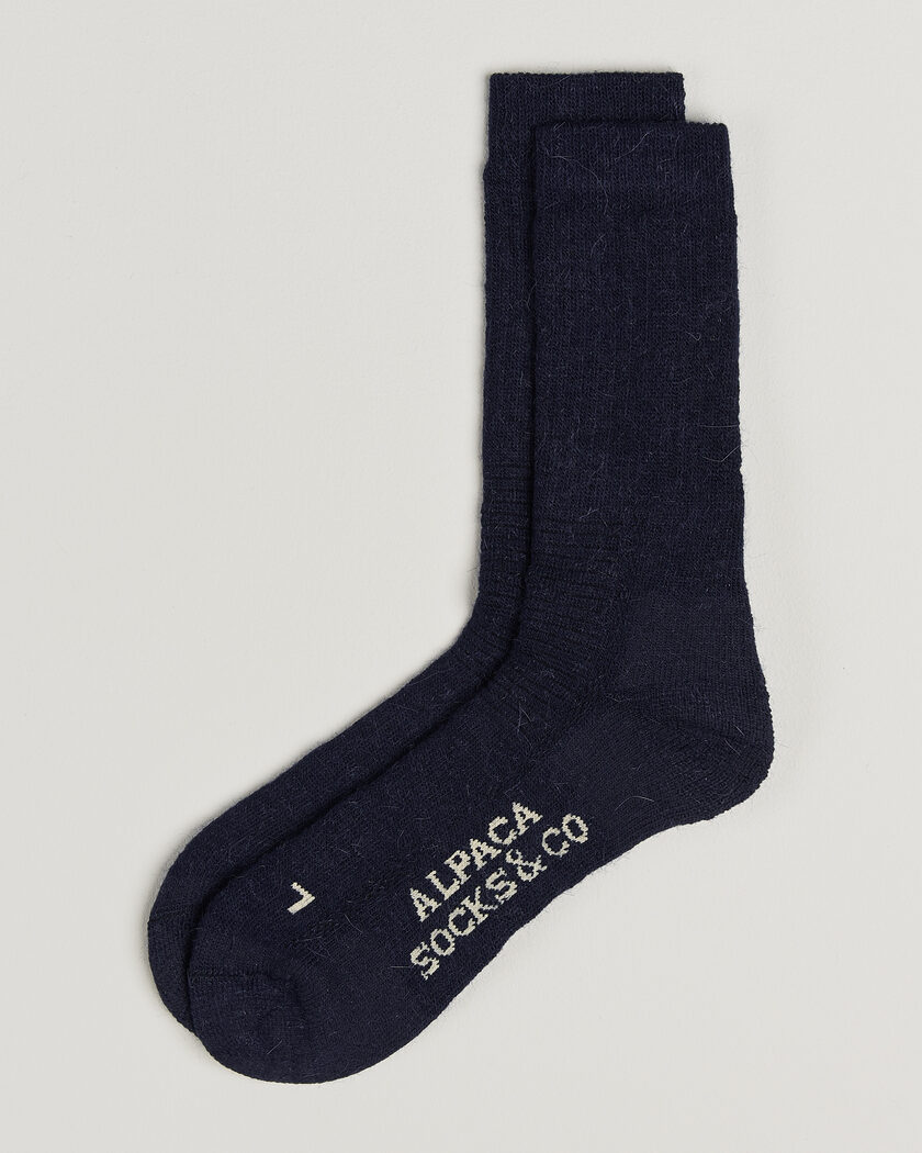 Alpacasocks & Co 2-Pack Heavy Alpacka Wool Socks Navy – Bleu