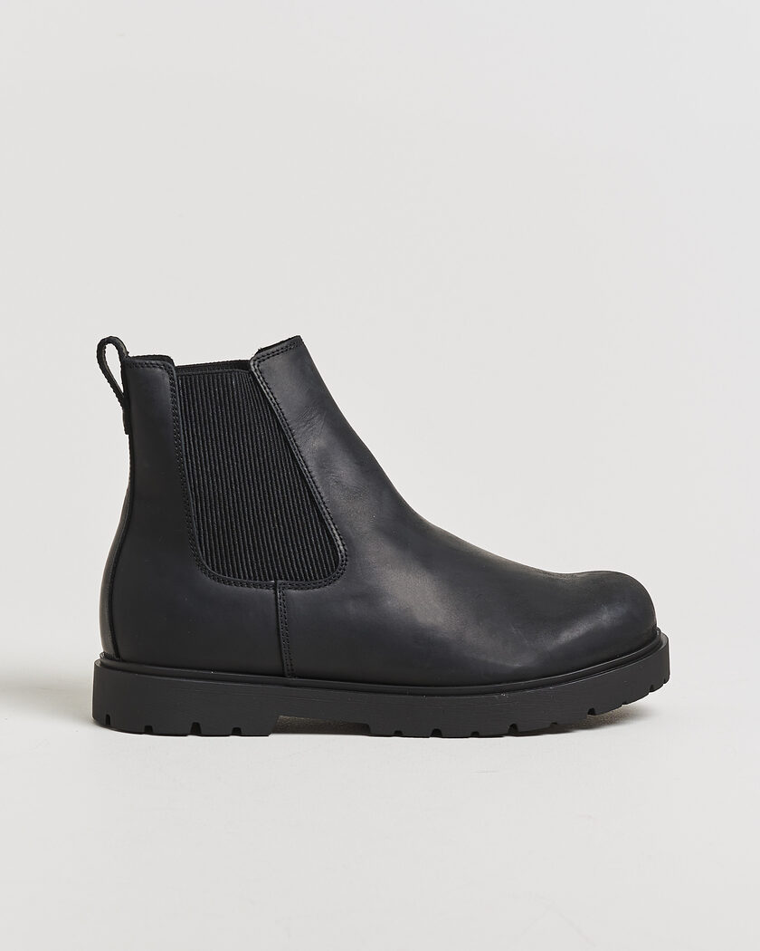 BIRKENSTOCK Highwood Oiled Leather Chelsea Boot Black – Noir