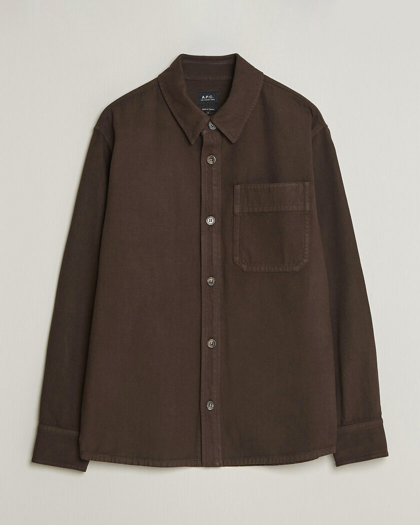 A.P.C. Basile Overshirt Chocolate – Marron