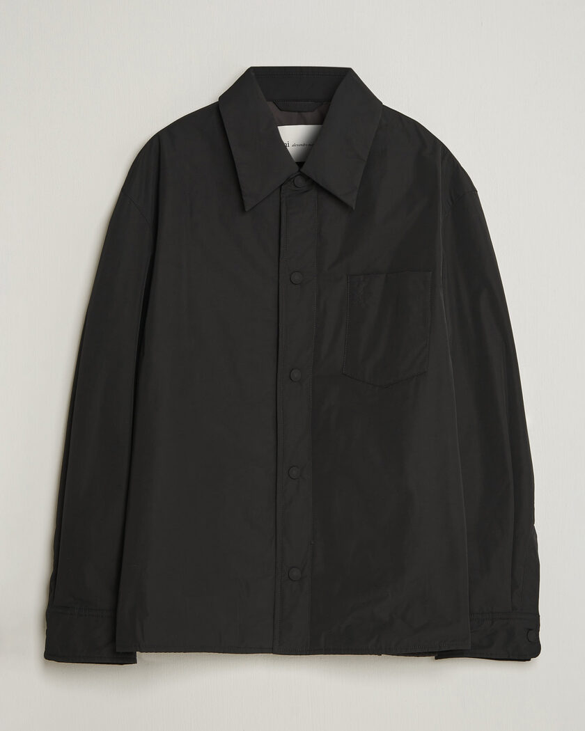 AMI Padded Shirt Jacket Black – Noir