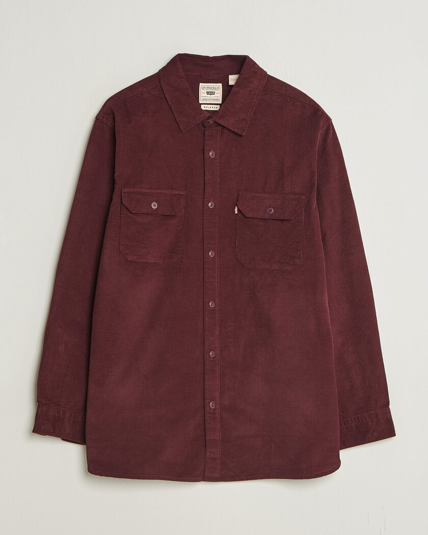 Levi's Jackson Corduroy Worker Shirt Vineyard Wine – Rouge