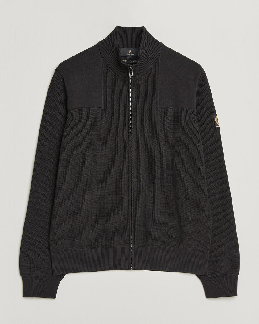  Belstaff Commander Knitted Full Zip Black – Noir