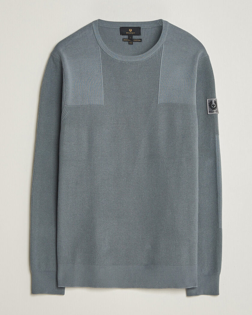 Belstaff Commander Knitted Crew Neck Atlantic Grey – Gris