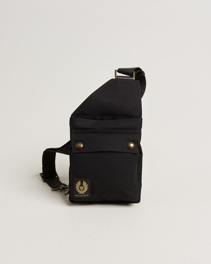 Belstaff Trailmaster Waxed Crossbody Bag Black – Noir