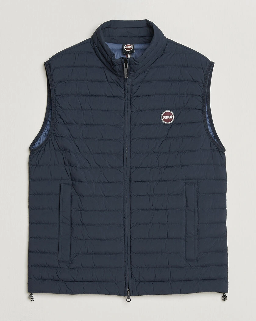Colmar Lightweight Down Vest Navy – Bleu