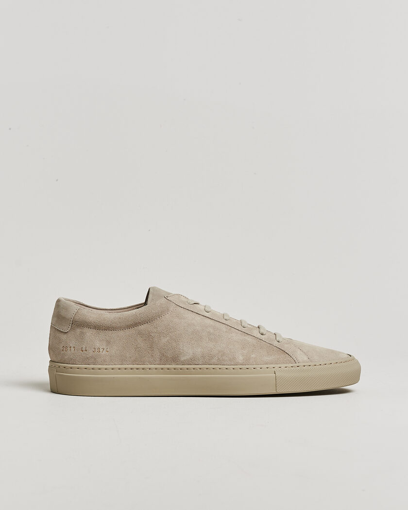 Common Projects Original Achilles Suede Sneaker Warm Grey – Gris