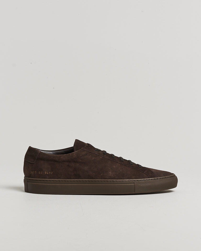 Common Projects Original Achilles Suede Sneaker Dark Brown – Marron