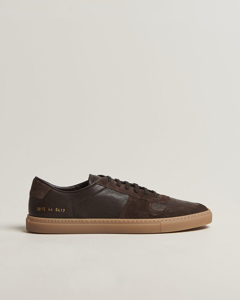  Common Projects Bball Duo Leather Sneaker Dark Brown – Marron