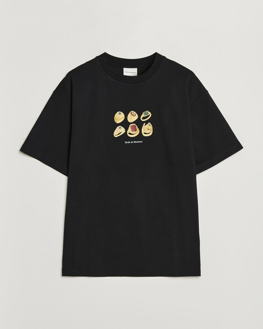 Drôle de Monsieur Rings T-Shirt Black – Noir