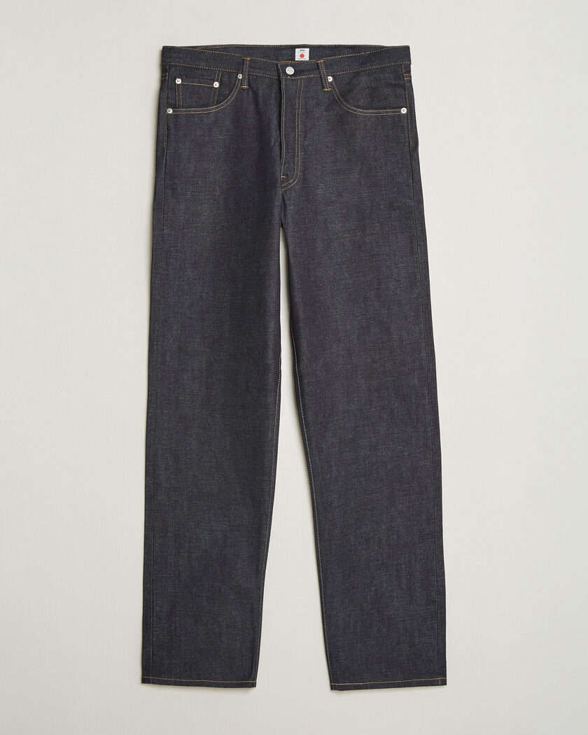 EDWIN Loose Straight Rainbow Selvage Jeans Unwashed – Bleu