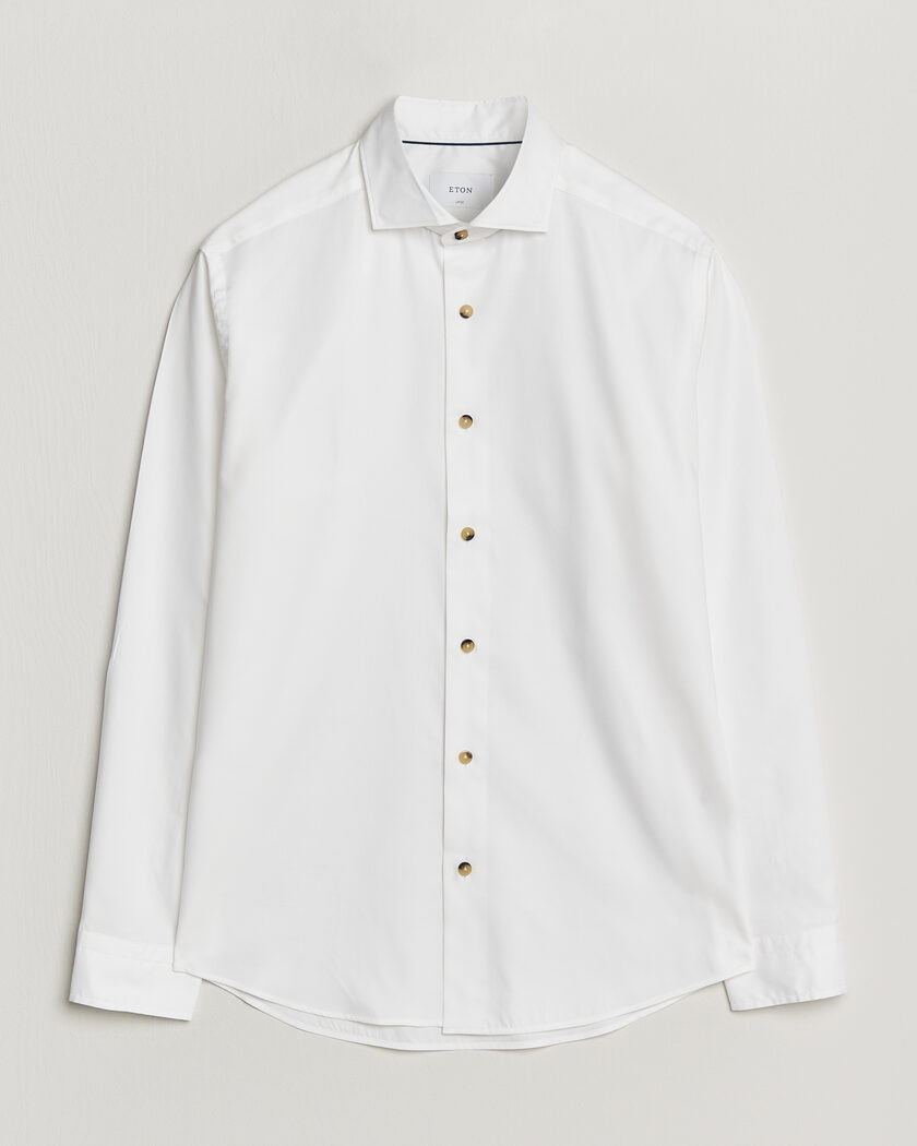 Eton Signature Oxford Shirt White – Blanc