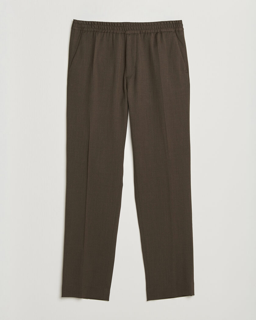 Filippa K Theo Relaxed Wool Trousers Walnut Brown – Marron