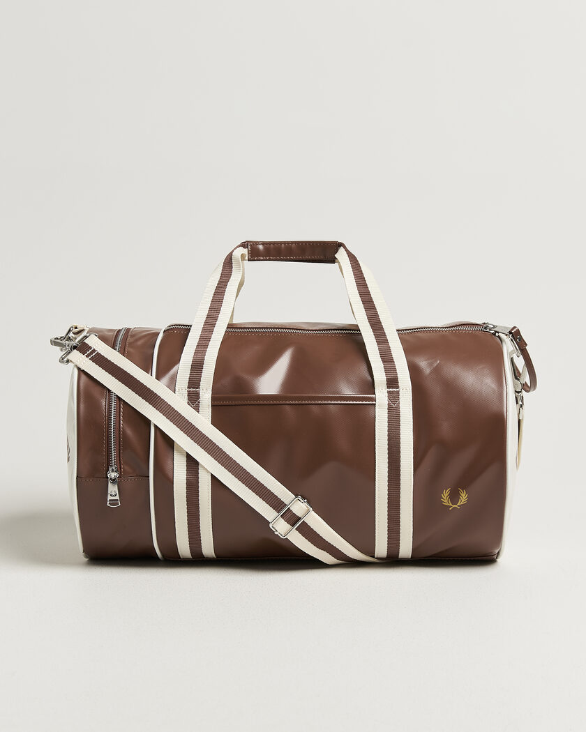 Fred Perry Classic Barrel Bag Tan – Marron