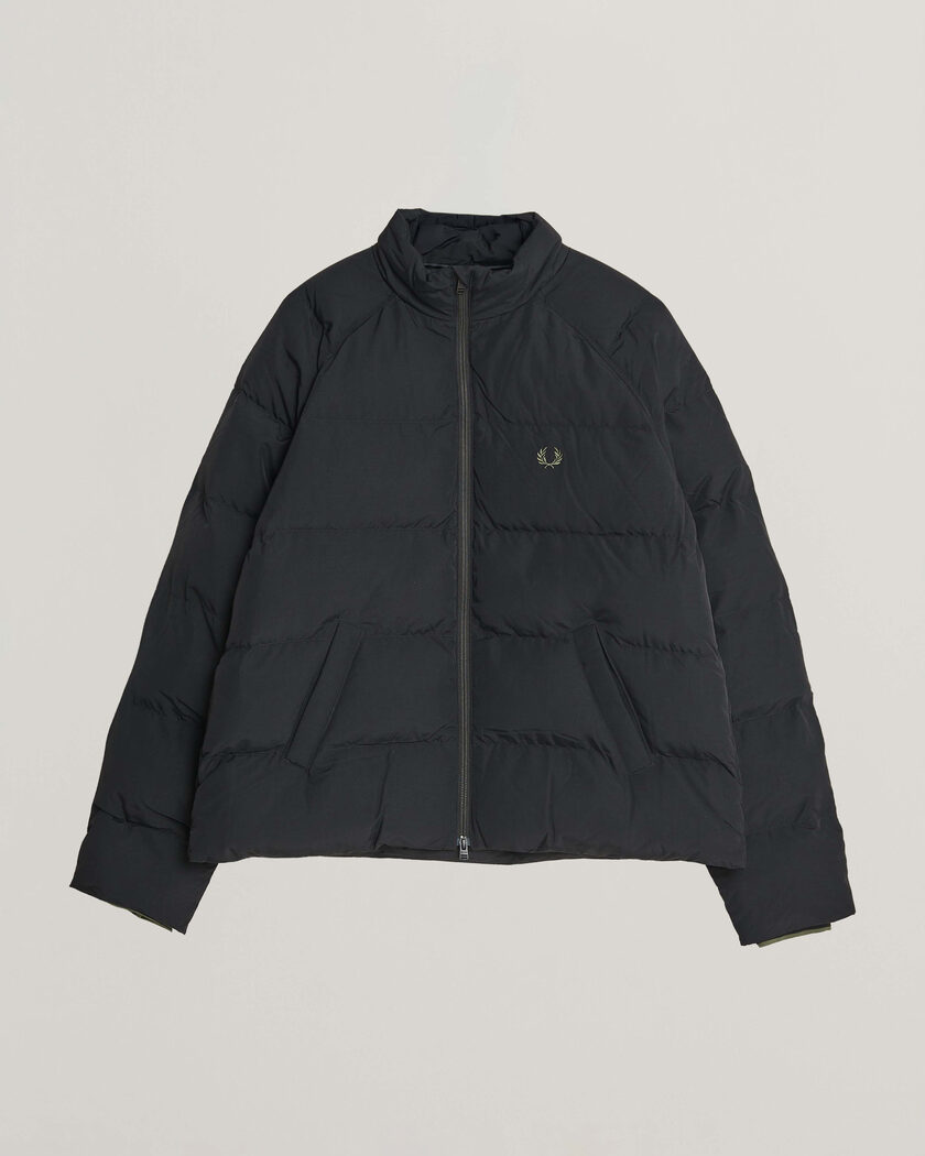 Fred Perry Raglan Sleeve Padded Jacket Black – Noir