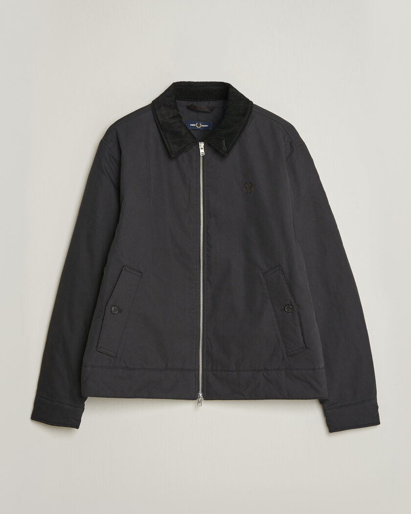 Fred Perry Cotton Caban Jacket Black – Noir