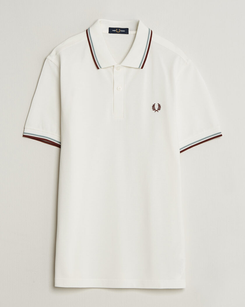 Fred Perry Twin Tipped Polo Shirt Ecru – Blanc