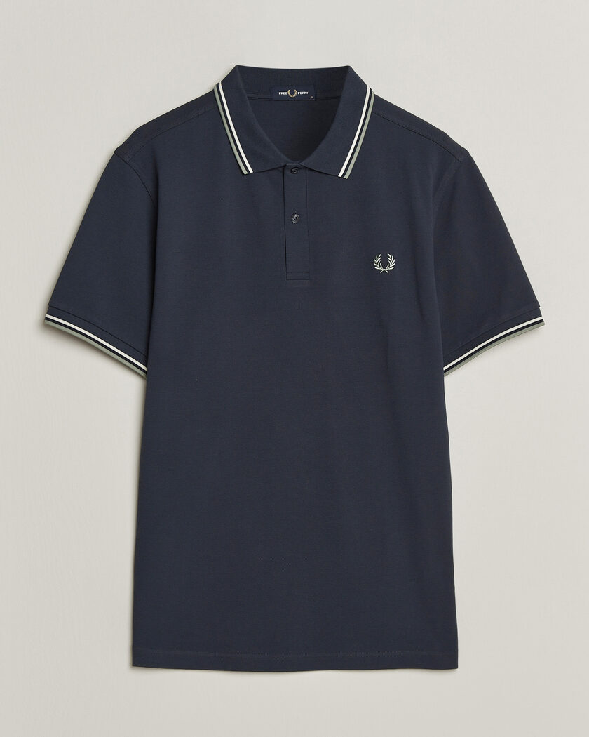 Fred Perry Twin Tipped Polo Shirt Dark Airforce – Bleu