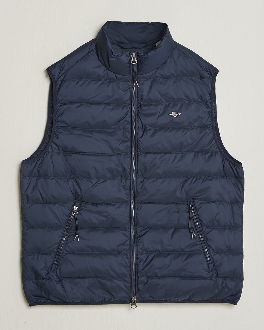 Gant Light Down Vest Evening Blue – Bleu