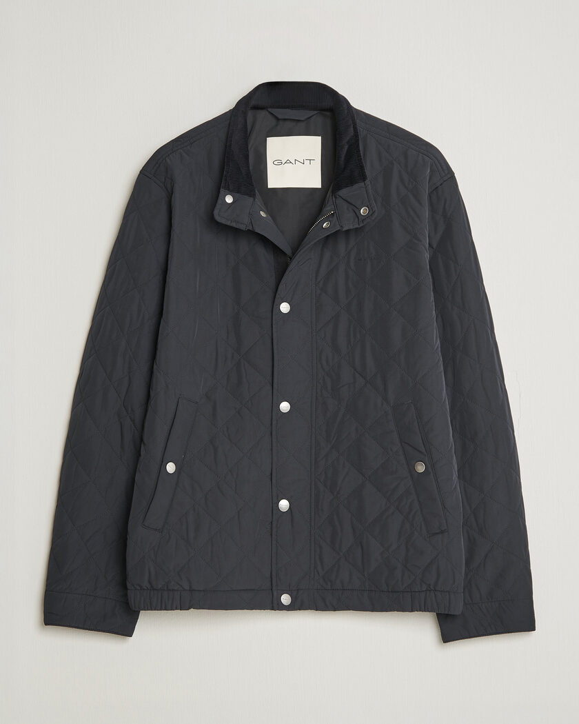 Gant Classic Quilted Jacket Black – Noir