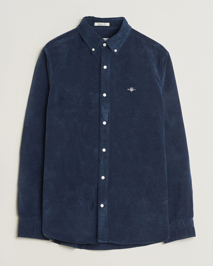 Gant Indigo Corduroy Shirt Dark Blue – Bleu