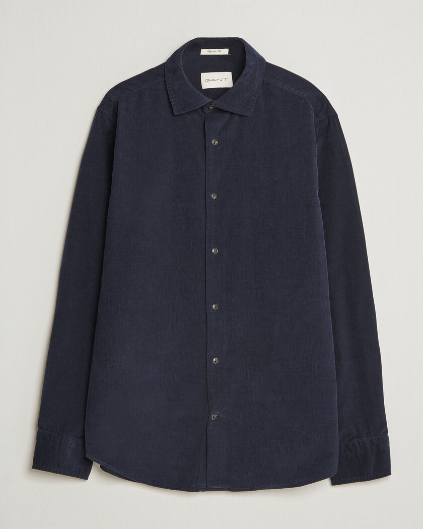 Gant Regular Fit Baby Cord Shirt Evening Blue – Bleu