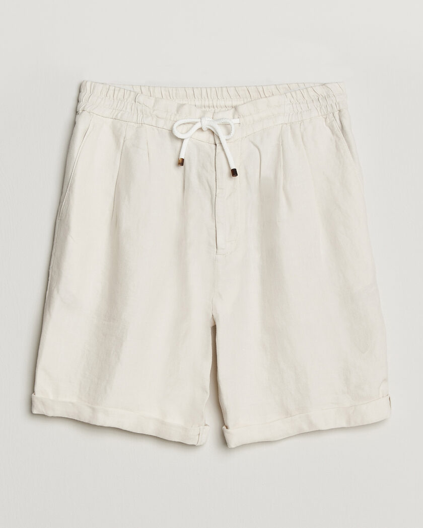 Brunello Cucinelli Drawstring Shorts Off White – Blanc