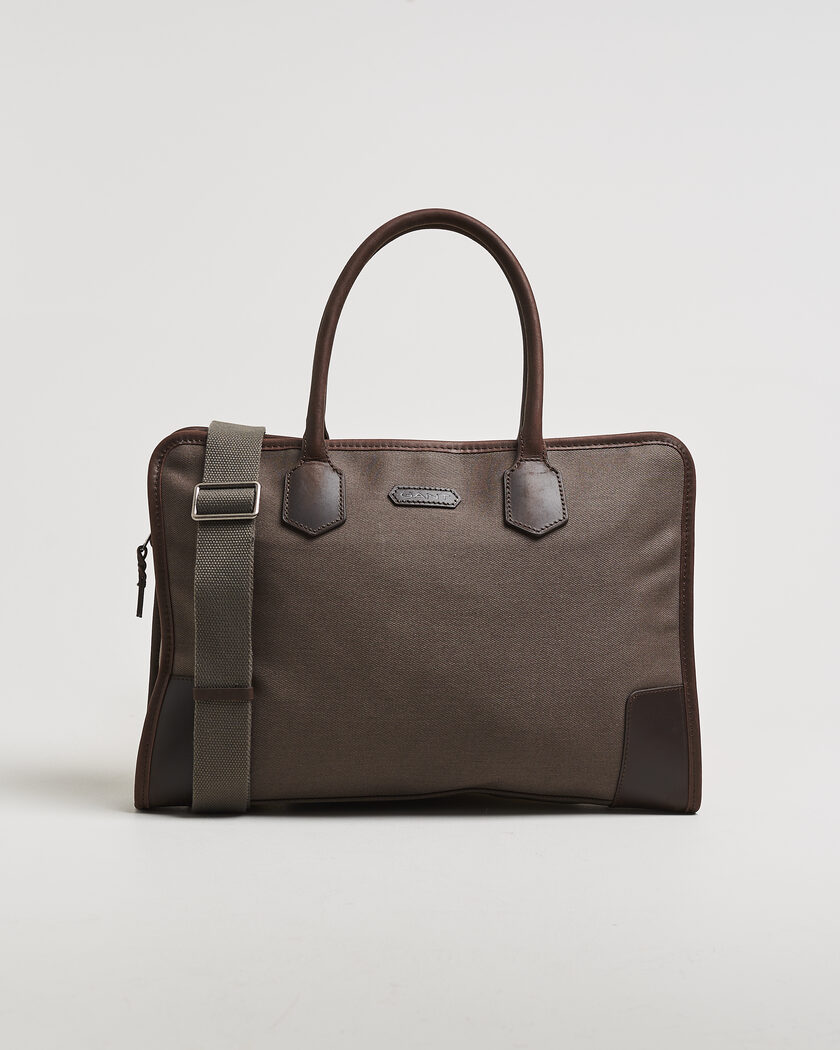Gant Modern Premium Canvas Commuter Bag Faded Taupe – Marron
