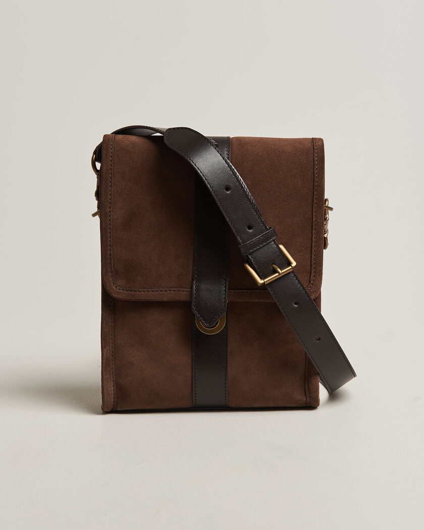 Gant Suede Shoulder Bag Soil Brown – Marron