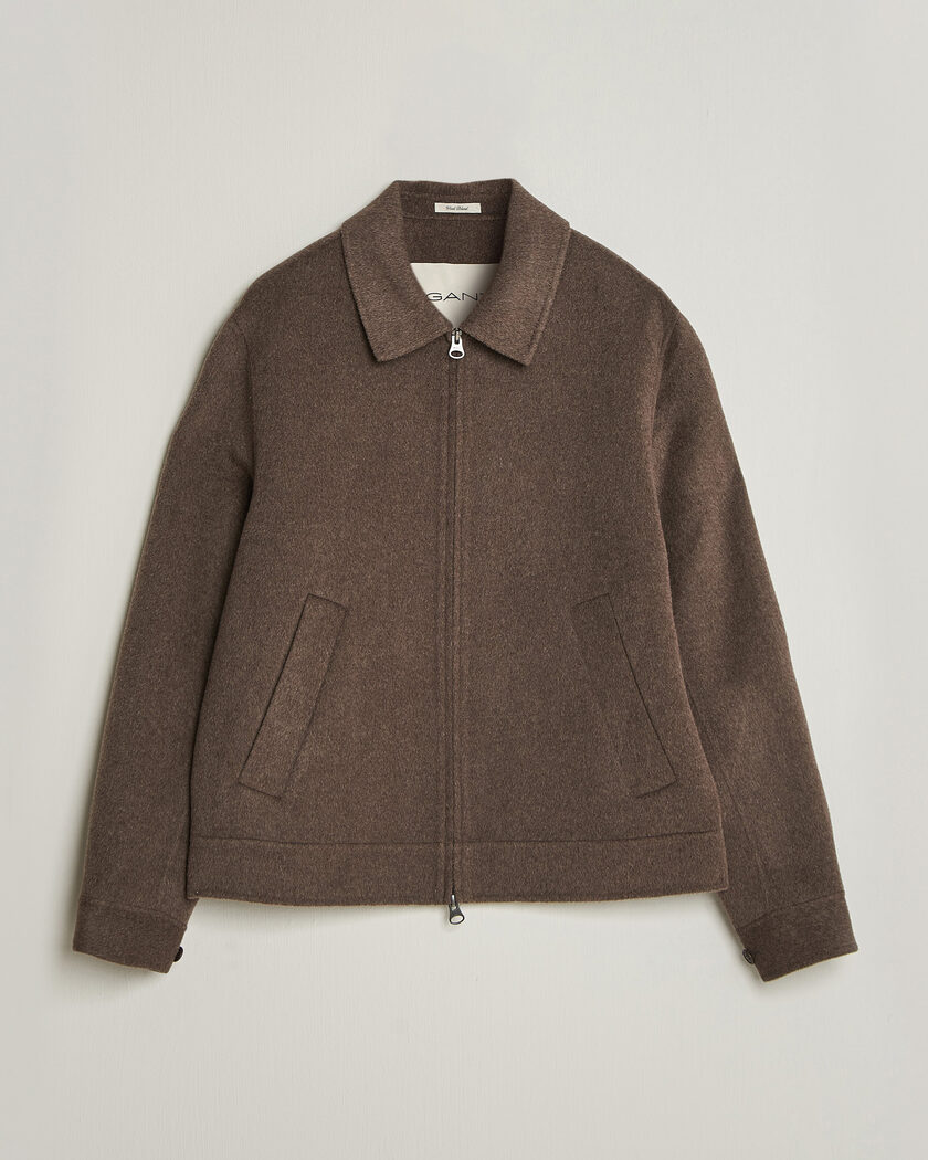 Gant Handstitched Wool/Cashmere Jacket Shadow Brown – Marron