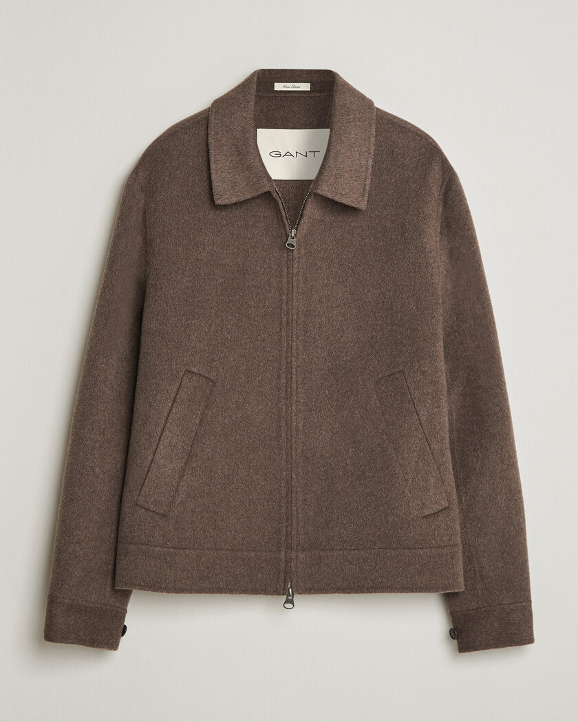 Gant Handstitched Wool/Cashmere Jacket Shadow Brown – Marron