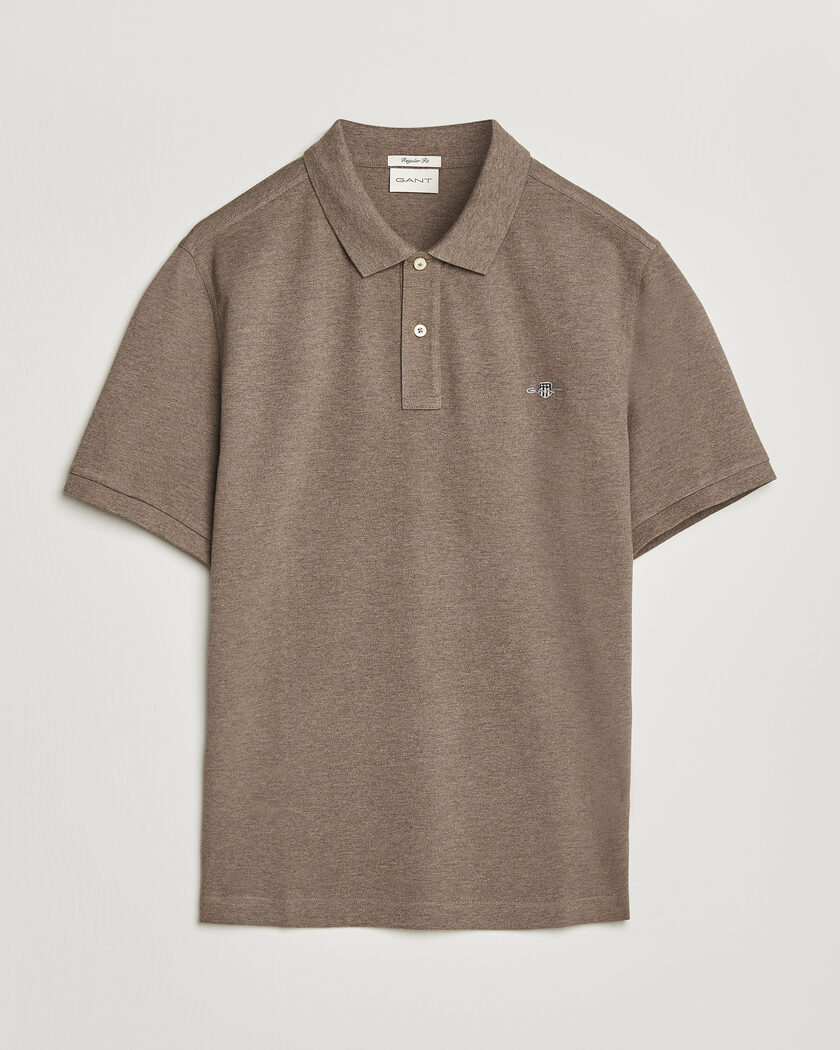 Gant The Original Polo Dark Hazelnut Melange – Marron