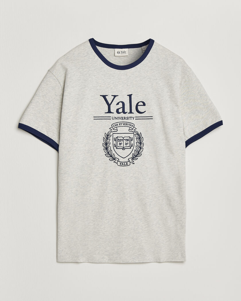 Gant YALE Crew Neck T-Shirt Grey Melange – Gris