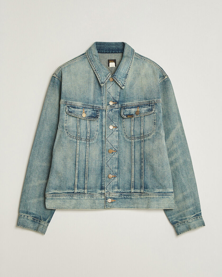 RRL Lot 271 Denim Jacket Leeland Wash – Bleu