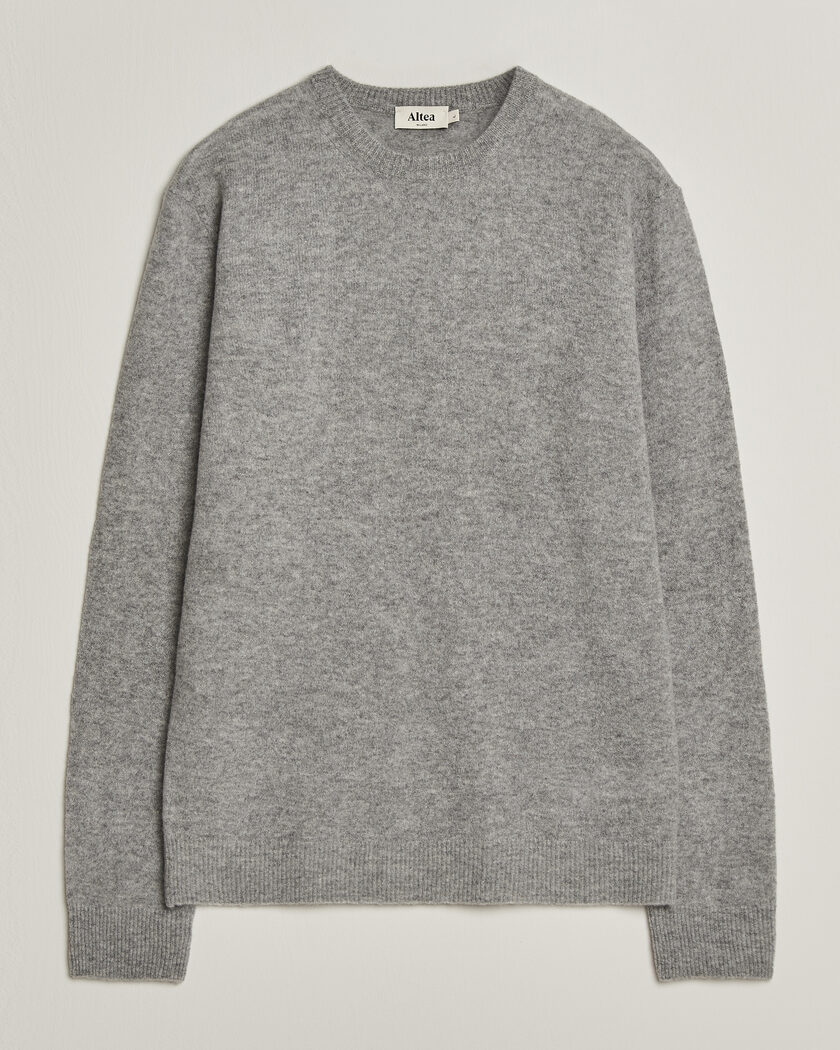 Altea Cloud Cashmere Blend Sweater Grey Melange – Gris