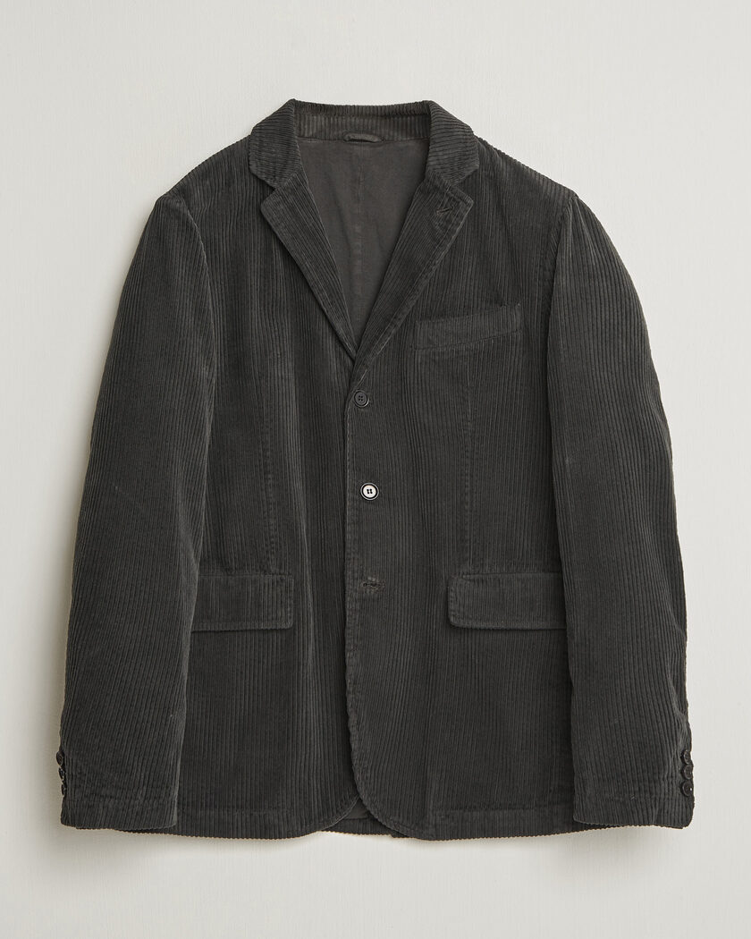 Aspesi Corduroy Blazer Dark Brown – Marron