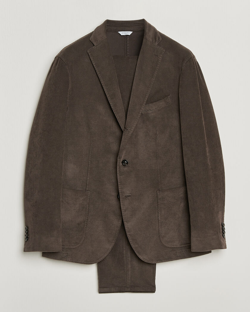 Boglioli K Jacket Baby Corduroy Suit Dark Brown – Marron