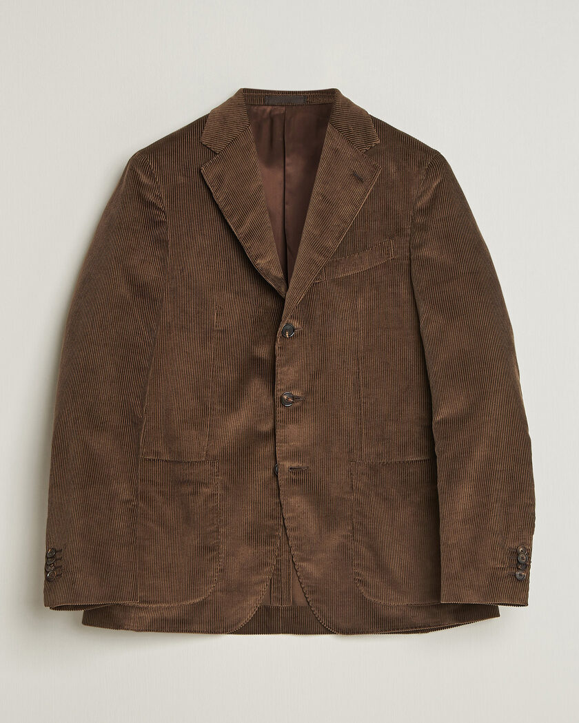 Caruso Aida Corduroy Blazer Dark Brown – Marron