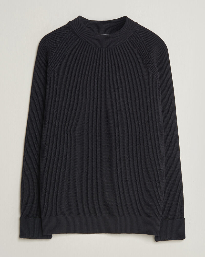 S.N.S. Herning Render Mock Neck Navy Blue – Bleu