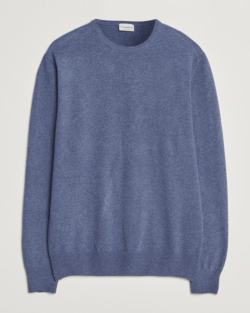Morgano Wool/Cashmere Crewneck Jeans – Bleu