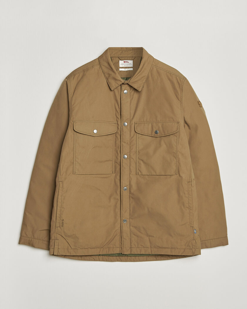 Fjällräven Övik Down Shirt Jacket Wood Brown – Marron