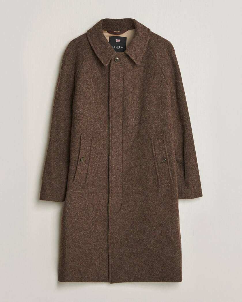 Gloverall Hynes Wool Coat Mocha – Marron