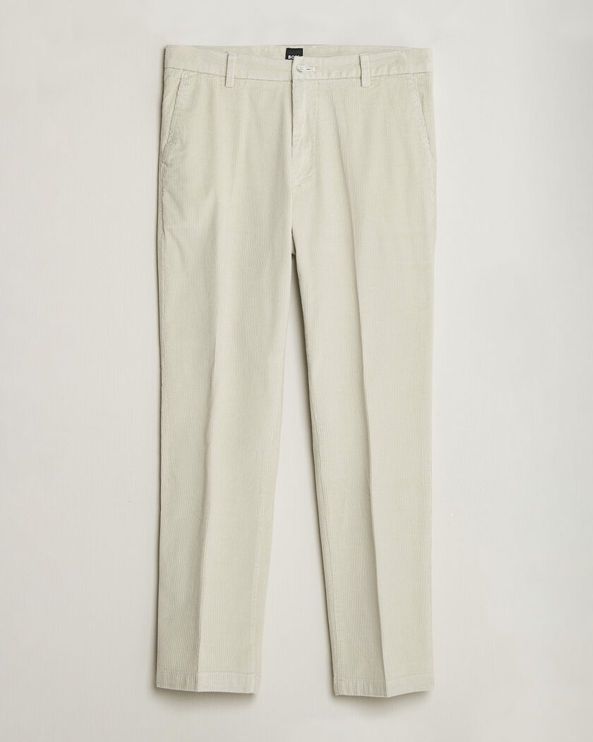 BOSS BLACK Kane Structured Cotton Chino Open White – Blanc