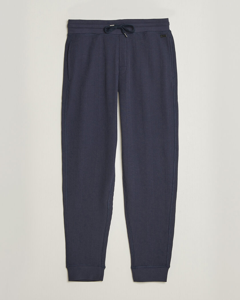 BOSS BLACK Structured Loungewear Sweatpants Dark Blue – Bleu