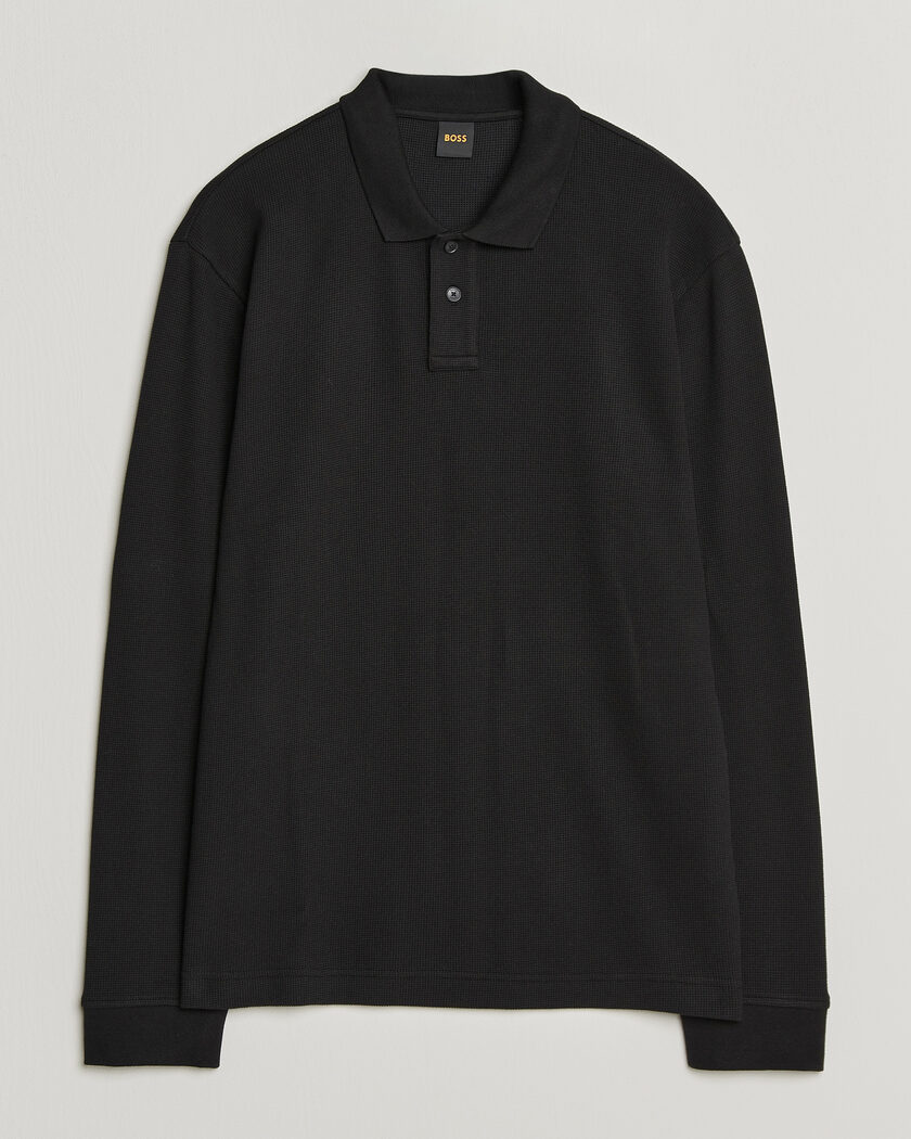 BOSS ORANGE Petempesto Polo Sweater Black – Noir