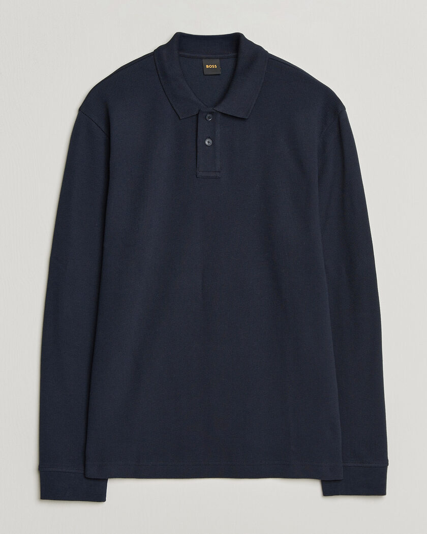 BOSS ORANGE Petempesto Polo Sweater Dark Blue – Bleu