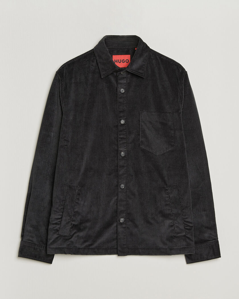 HUGO Ecord Corduroy Overshirt Black – Noir
