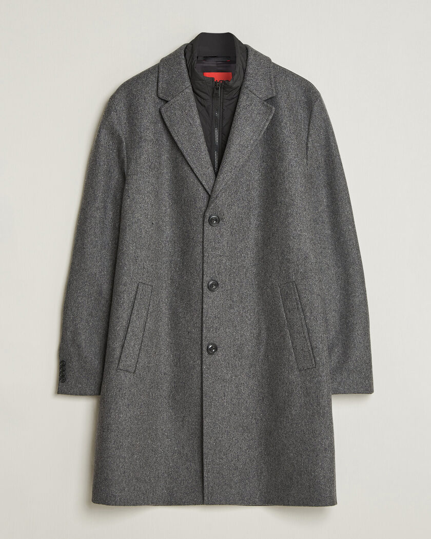 HUGO Milogan Bib Coat Dark Grey – Gris
