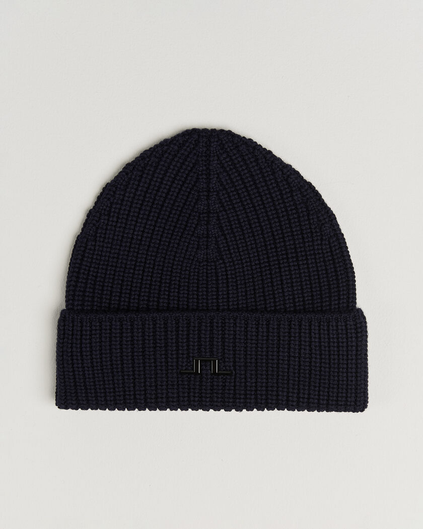 J.Lindeberg Merino Beanie JL Navy – Bleu