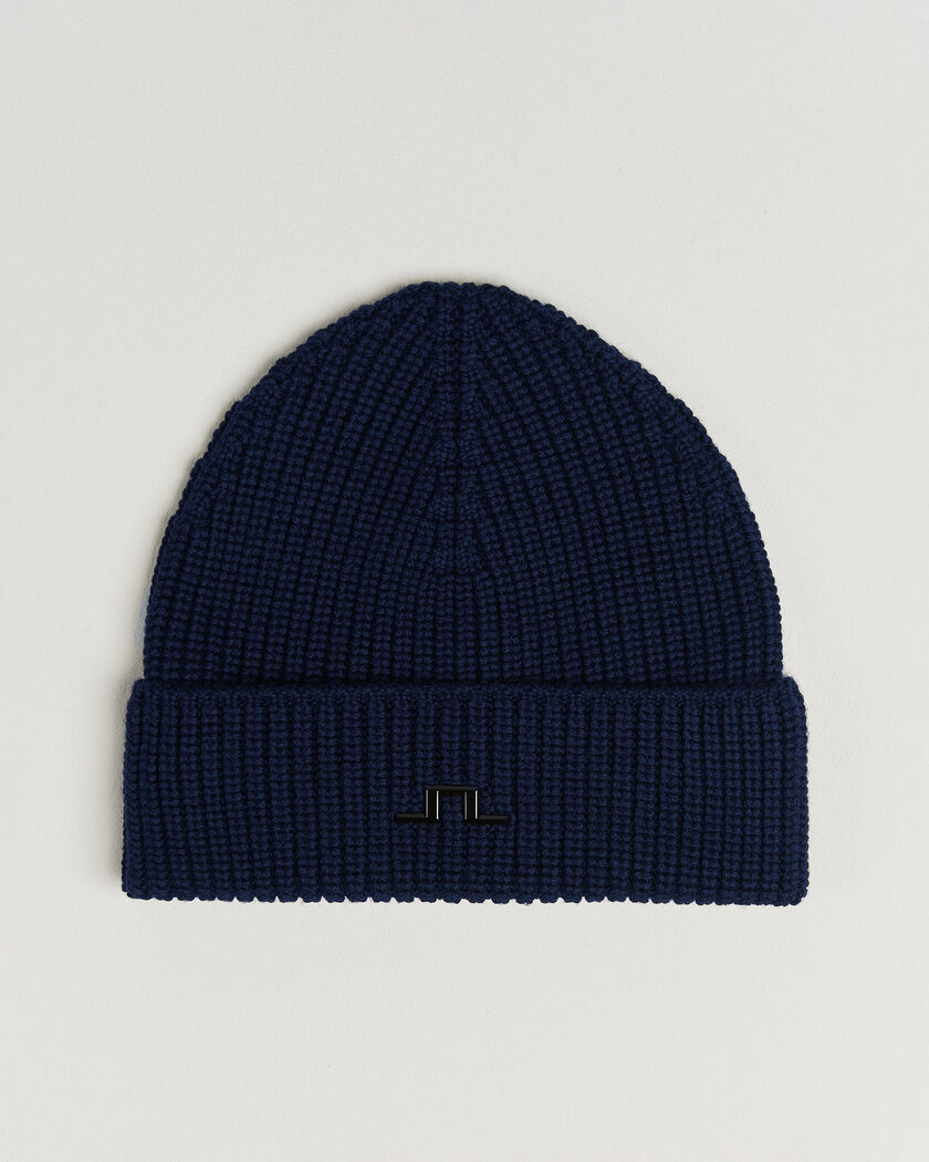  J.Lindeberg Merino Beanie JL Navy – Bleu
