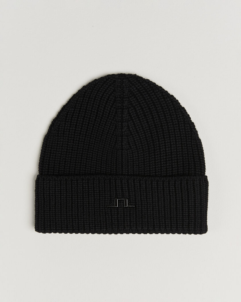 J.Lindeberg Merino Beanie Black – Noir